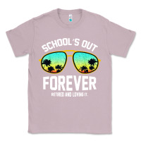 Lilac school out forever retired teacher retro summer Classic Tee - artisFamous
