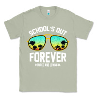 Matcha school out forever retired teacher retro summer Classic Tee - artisFamous