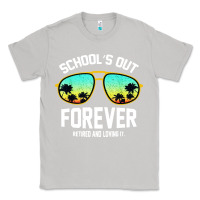 Moon Dust school out forever retired teacher retro summer Classic Tee - artisFamous