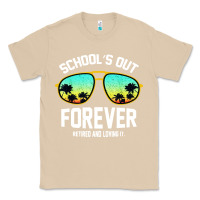 Mushroom school out forever retired teacher retro summer Classic Tee - artisFamous