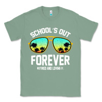 Sage school out forever retired teacher retro summer Classic Tee - artisFamous