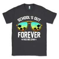 Smoke school out forever retired teacher retro summer Classic Tee - artisFamous