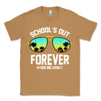 Toasted Coconut school out forever retired teacher retro summer Classic Tee - artisFamous