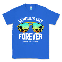 True Royal school out forever retired teacher retro summer Classic Tee - artisFamous