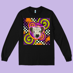 Halloween  Calf Scottish Long Sleeve Tee Designed By Barkaloodesign