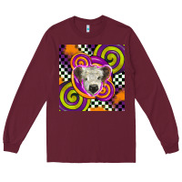 Burgundy halloween  calf scottish Long Sleeve Tee - BarkalooDesign