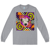 Heather Grey halloween  calf scottish Long Sleeve Tee - BarkalooDesign