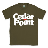 Army Green cedar point Classic Tee - artisFamous