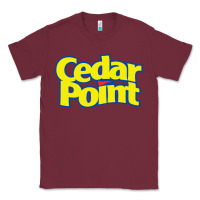 Burgundy cedar point Classic Tee - artisFamous