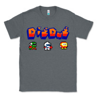 Charcoal Heather dig dug Classic Tee - artisFamous