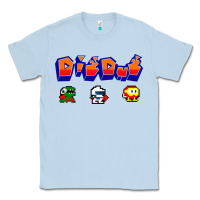Dusty Blue dig dug Classic Tee - artisFamous