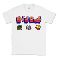 White dig dug Classic Tee - artisFamous