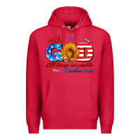 Cardinal with god all things are possible usa Premium Hoodie - AdoDesignShop