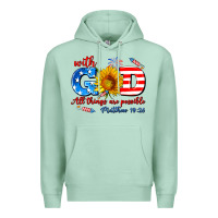 Seafoam with god all things are possible usa Premium Hoodie - AdoDesignShop