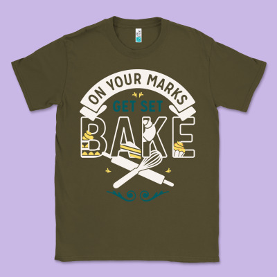 On Your Marks Get Set Bake Classic Tee Designed By Artisfamous