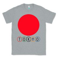 Heather Grey Japan Flag Olympics Classic Tee - artisFamous