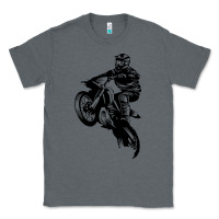 Charcoal Heather motocross dirt bike design got dirt Classic Tee - artisFamous