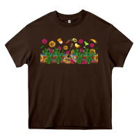 Chocolate Brown mexican sombrero guitar rose cactus libbey  cup Heavy Core Tee - BundleAndBundleShop