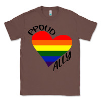Chestnut proud ally lgbt heart gay pride month Classic Tee - artisFamous