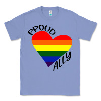 Colony Blue proud ally lgbt heart gay pride month Classic Tee - artisFamous