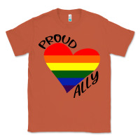 Copper proud ally lgbt heart gay pride month Classic Tee - artisFamous