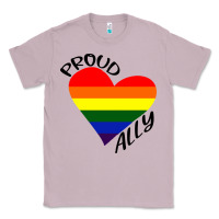 Lilac proud ally lgbt heart gay pride month Classic Tee - artisFamous
