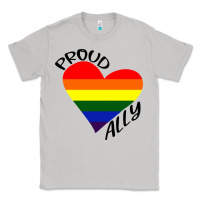 Moon Dust proud ally lgbt heart gay pride month Classic Tee - artisFamous