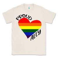 Natural proud ally lgbt heart gay pride month Classic Tee - artisFamous