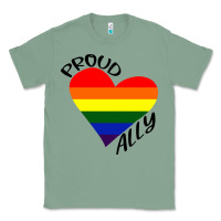 Sage proud ally lgbt heart gay pride month Classic Tee - artisFamous