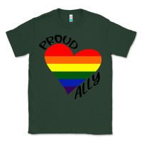 Sports Green proud ally lgbt heart gay pride month Classic Tee - artisFamous