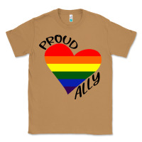 Toasted Coconut proud ally lgbt heart gay pride month Classic Tee - artisFamous