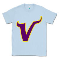 Dusty Blue Vikings Style Classic Tee - artisFamous