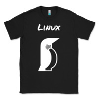 Black linux Classic Tee - artisFamous