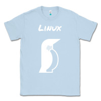 Dusty Blue linux Classic Tee - artisFamous