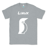 Heather Grey linux Classic Tee - artisFamous