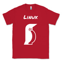 Red linux Classic Tee - artisFamous
