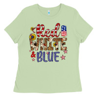 Matcha red white and blue Ladies Tee - Artiststas