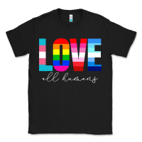 Black lgbt pride rainbow love lgbtq pride Classic Tee - artisFamous