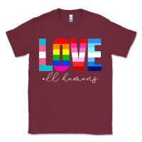 Burgundy lgbt pride rainbow love lgbtq pride Classic Tee - artisFamous