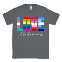 Charcoal Heather lgbt pride rainbow love lgbtq pride Classic Tee - artisFamous