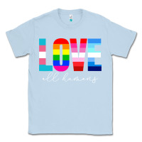 Dusty Blue lgbt pride rainbow love lgbtq pride Classic Tee - artisFamous