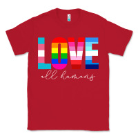 Red lgbt pride rainbow love lgbtq pride Classic Tee - artisFamous