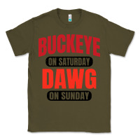 Army Green buckeye on saturday Classic Tee - artisFamous