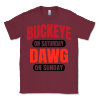 Burgundy buckeye on saturday Classic Tee - artisFamous