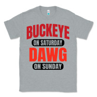 Heather Grey buckeye on saturday Classic Tee - artisFamous