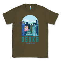 Army Green Osaka Japan Classic Tee - artisFamous