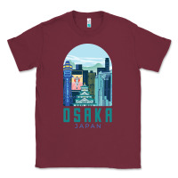 Burgundy Osaka Japan Classic Tee - artisFamous