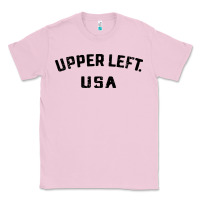 Bubblegum Pink upper left usa Classic Tee - artisFamous