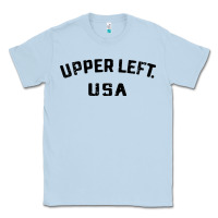 Dusty Blue upper left usa Classic Tee - artisFamous