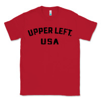 Red upper left usa Classic Tee - artisFamous